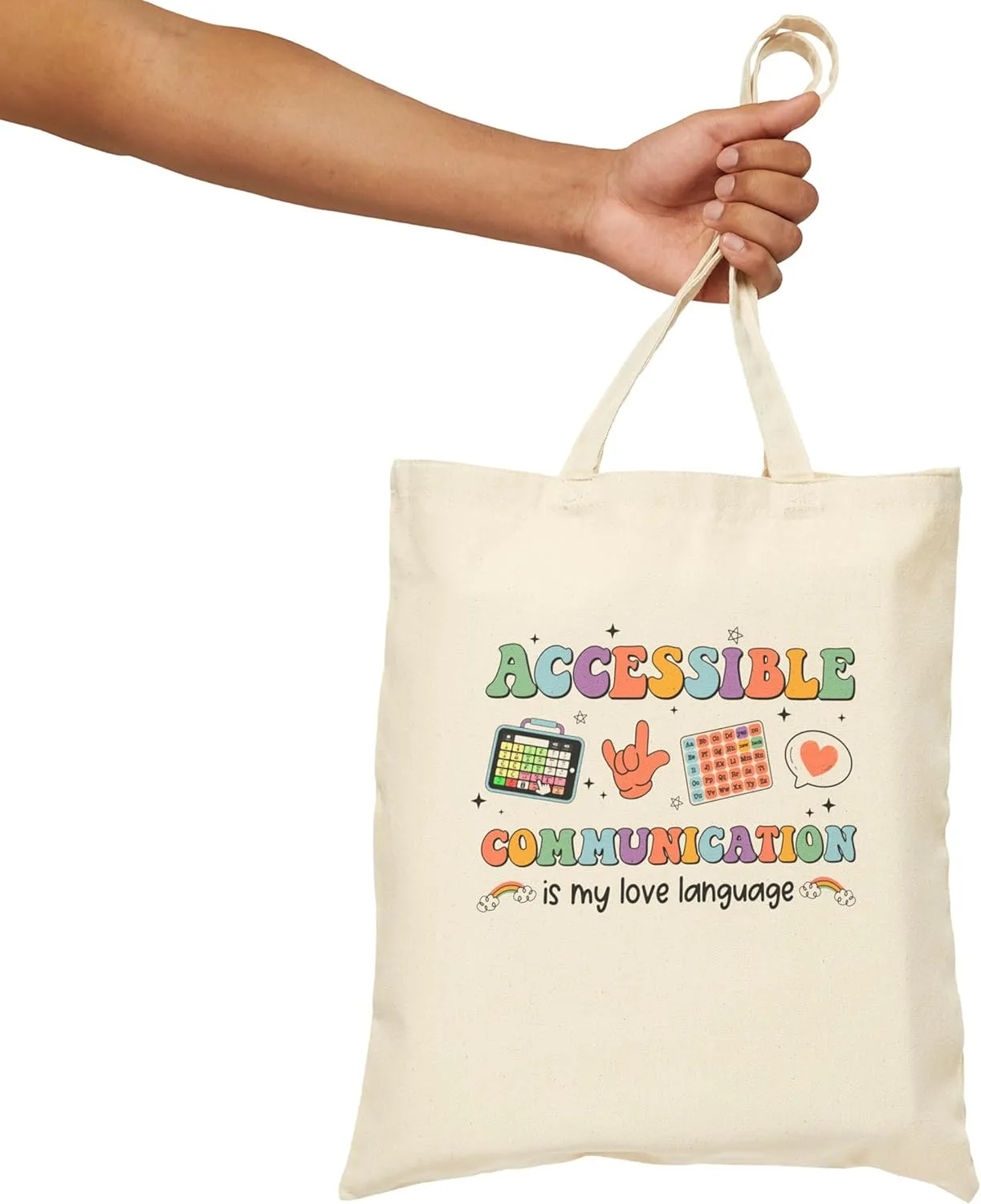 Speech Therapy Tote Bag - Perfect Speech Therapy Gifts, SLP Gifts for Speech Language Pathologist, SLP Tote Gifts