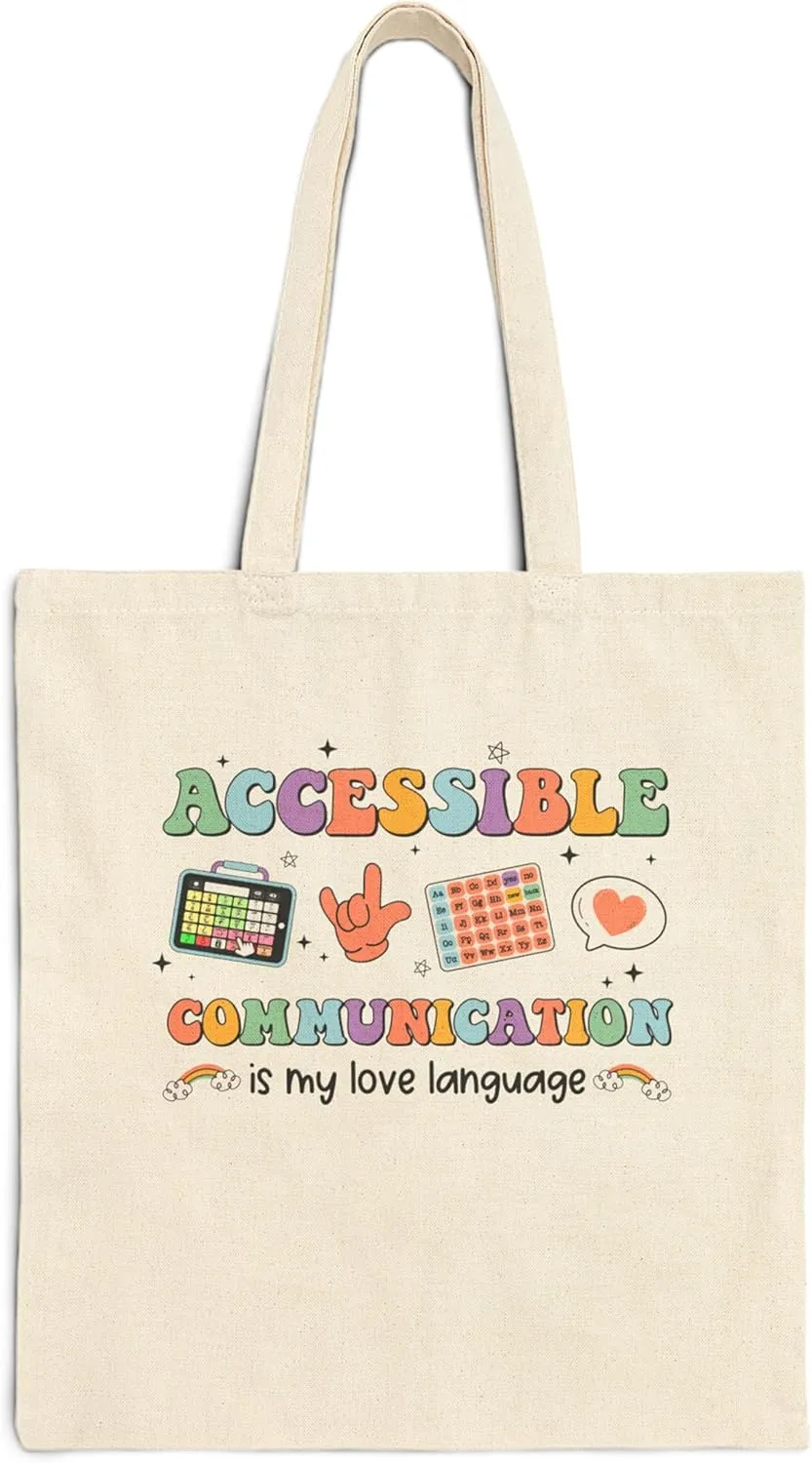 Speech Therapy Tote Bag - Perfect Speech Therapy Gifts, SLP Gifts for Speech Language Pathologist, SLP Tote Gifts