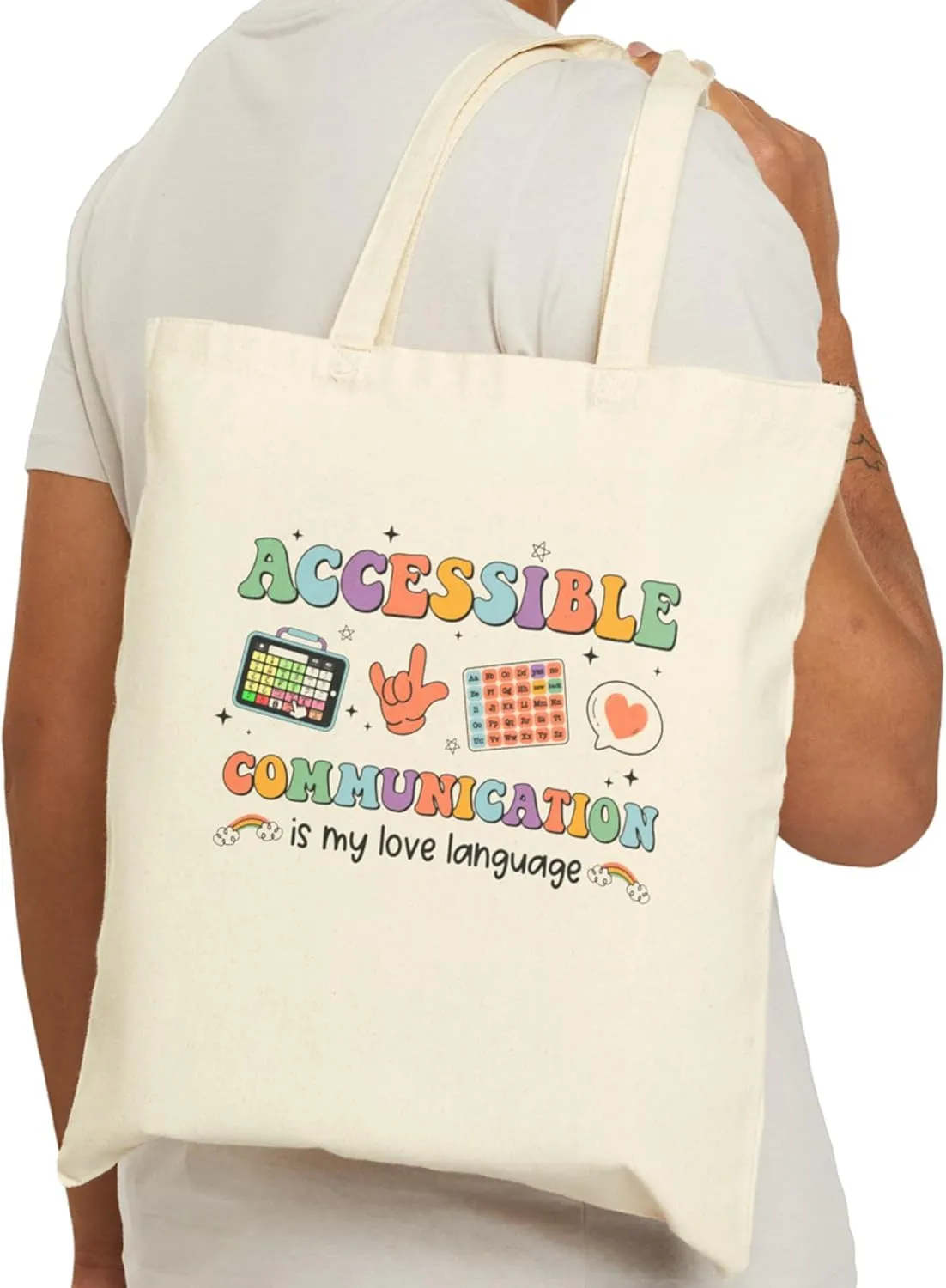 Speech Therapy Tote Bag - Perfect Speech Therapy Gifts, SLP Gifts for Speech Language Pathologist, SLP Tote Gifts