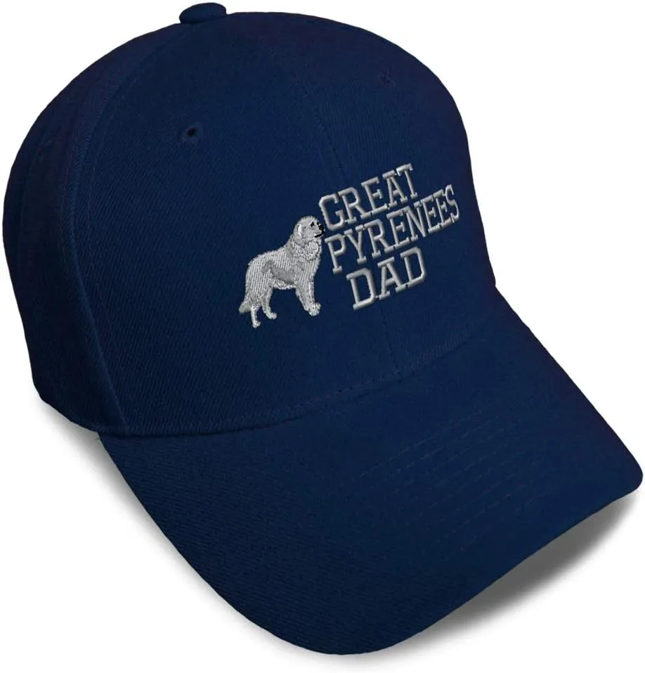 Speedy Pros Baseball Cap Great Pyrenees Dad Embroidery Acrylic Dad Hats for Men & Women