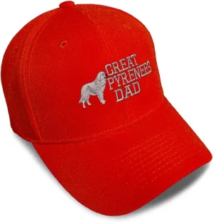 Speedy Pros Baseball Cap Great Pyrenees Dad Embroidery Acrylic Dad Hats for Men & Women