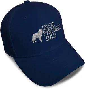 Speedy Pros Baseball Cap Great Pyrenees Dad Embroidery Acrylic Dad Hats for Men & Women