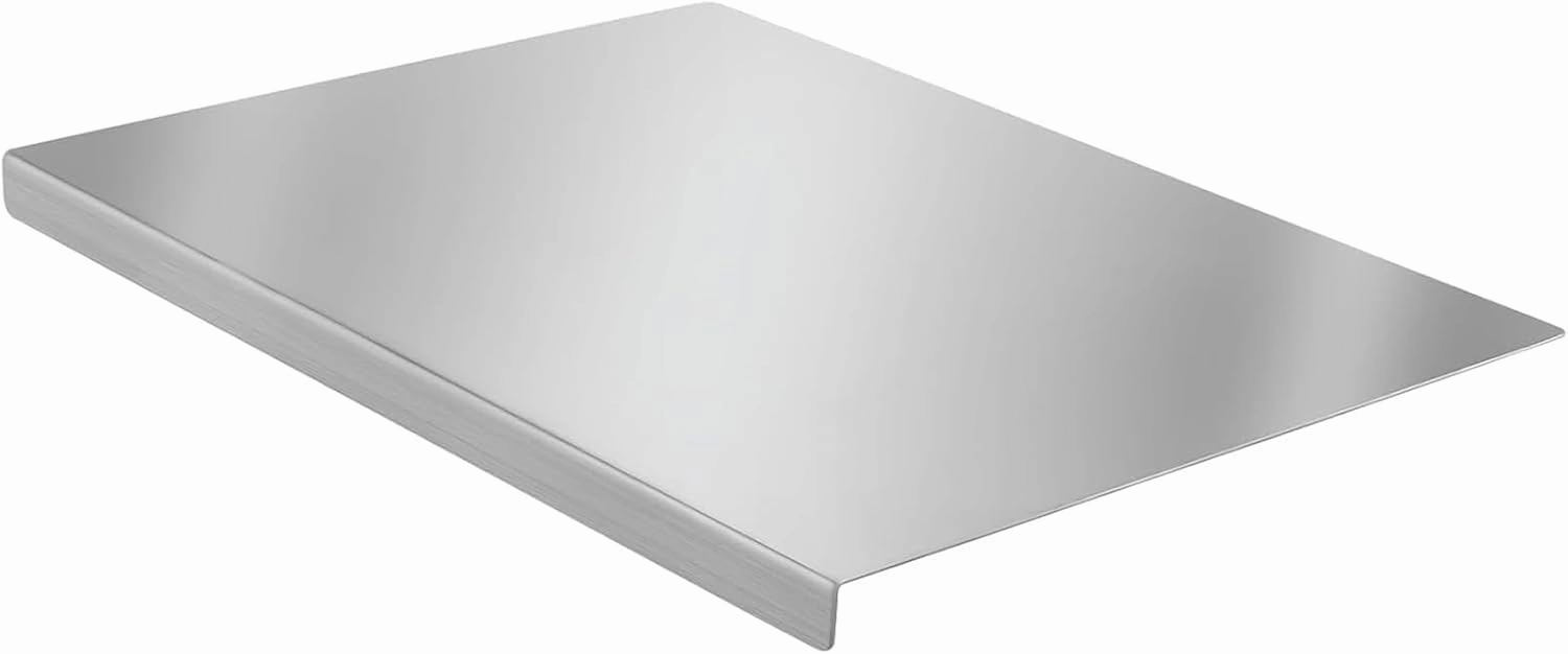 Stainless Steel Cutting Boards with Lip,Heavy Cutting Board For Kitchen,Chopping Boards for Countertop,Large Metal cutting board suitable for meat, fruits, vegetables, bread, and baking