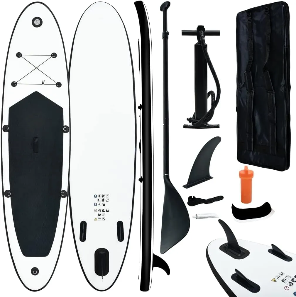 Stand Up Paddle Board Set SUP Surfboard Inflatable,Puncture-Proof and UV Resistant,with-1 x High Pressure Hand Pump with High Pressure Gauge/1 x Repair kit: Glue & 3-ply Patch,Red and White