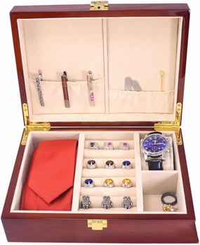 Storage Box Watch Box Luxury Watch Box Jewelry Organizer for Women Men Wooden Storage Box Jewelry Box for Wrist Watch Jewelry Bracelet Necklace Ring Watch Cases for Men