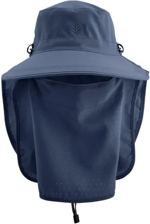 Sun Hat with Fold-Away Neck Drape & Clip-On Face Mask- UPF50  Sun Protection - Ideal for Fishing - Stevie - Unisex (One Size)