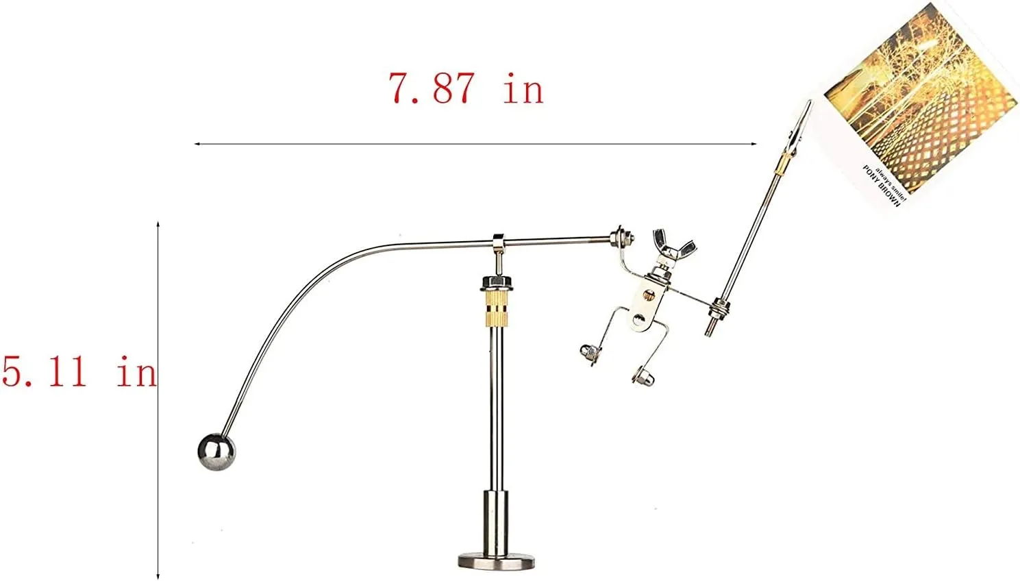 Sunnytech Steel Balance Robot with Memo Clip Kinetic Art Balance Toy Balancing Decompressive Home Offic Decor Desk Decor Science Psychology Toy WJ078