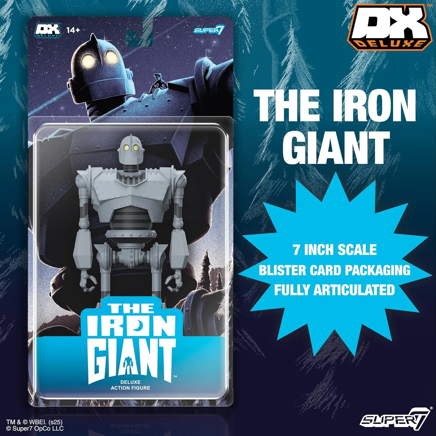 Super7 Deluxe The Iron Giant - 7" Iron Giant Action Figure Classic Animated Movie Collectibles and Retro Toys