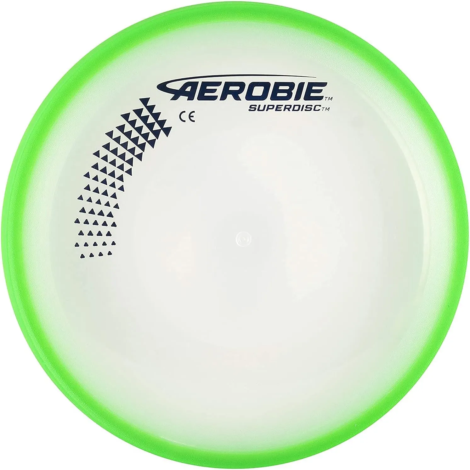 Superdisc 10" Inch Diameter Frisbee - Cushioned Edge Outdoor Flying Disc Toy (Green)