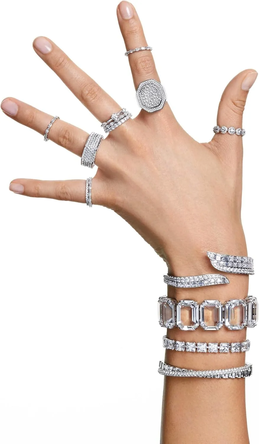 SWAROVSKI Constella Crystal Ring Jewelry Collection, Pavé, Clear Crystals