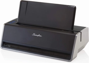 Swingline Electric Hole Puncher 3 Hole, 28 Sheet Capacity Three Hole Punch 3 Ring, Jam Resistant, Touch Screen, Platinum (74535)