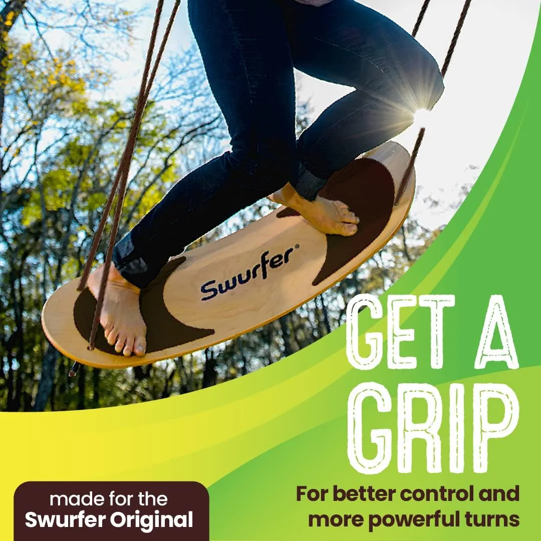 Swurfer SwurfGrip Traction Pads for Wooden Surf Swing – Comfortable Foam Grip Board Accessories, Heavy Duty Material