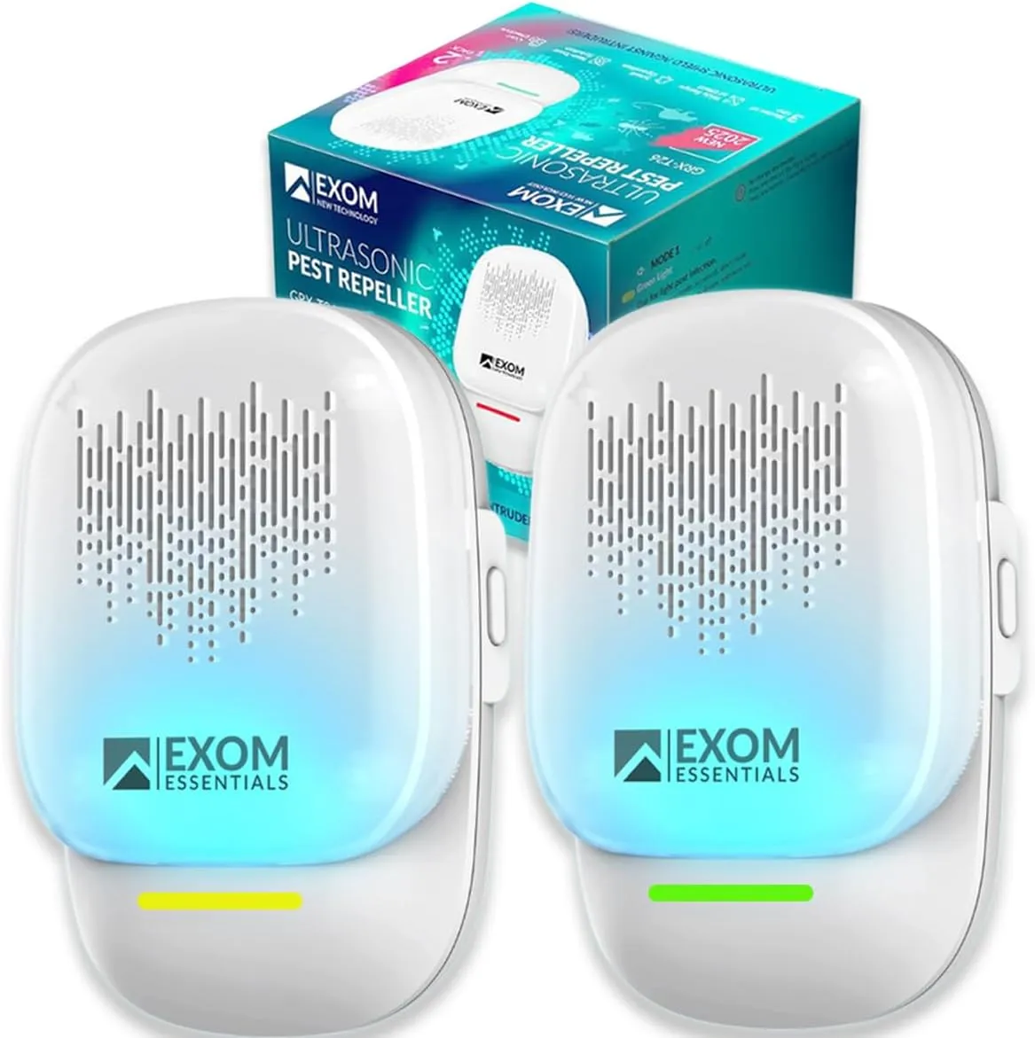 T-26, Ultrasonic Pest Repeller Wall Plug-in Most Effective Than Repellents - Get Rid of - Rodents, Squirrels, Mice, Rats, Bats, Roaches, Ants, Spiders, Bed Bugs, Мosquito, Insects, Fleas (2 Pack)