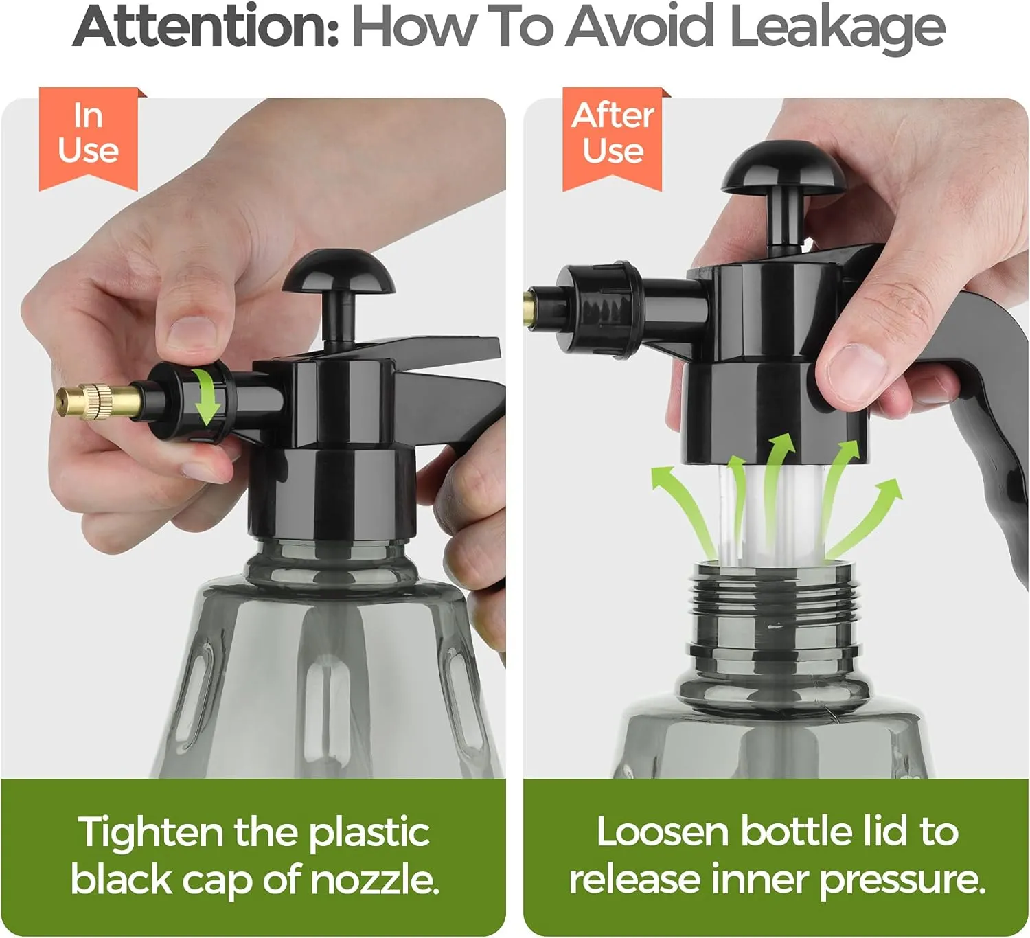 T4U Fine Mist Spray Bottle Plastic Grey 1.5L, Hand Held Pressure Plant Mister with Top Pump, Empty Water Sprayer Watering Can with Adjustable Nozzle for Indoor and Outdoor Gardening and Home Cleaning