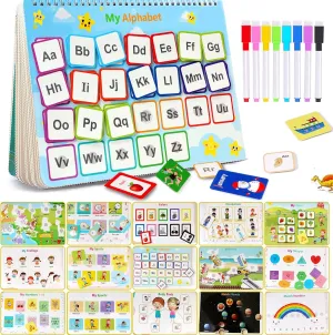 TFS TOP · FANS Montessori Toys for Toddler Busy Book: Preschool Learning Activities 3 4 5 Year Old Boys Girls Kids Gifts