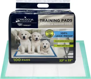 The Humane Society by Greenbone Training Pads for Puppies & Indoor Dogs - Leak Proof - 100 Count