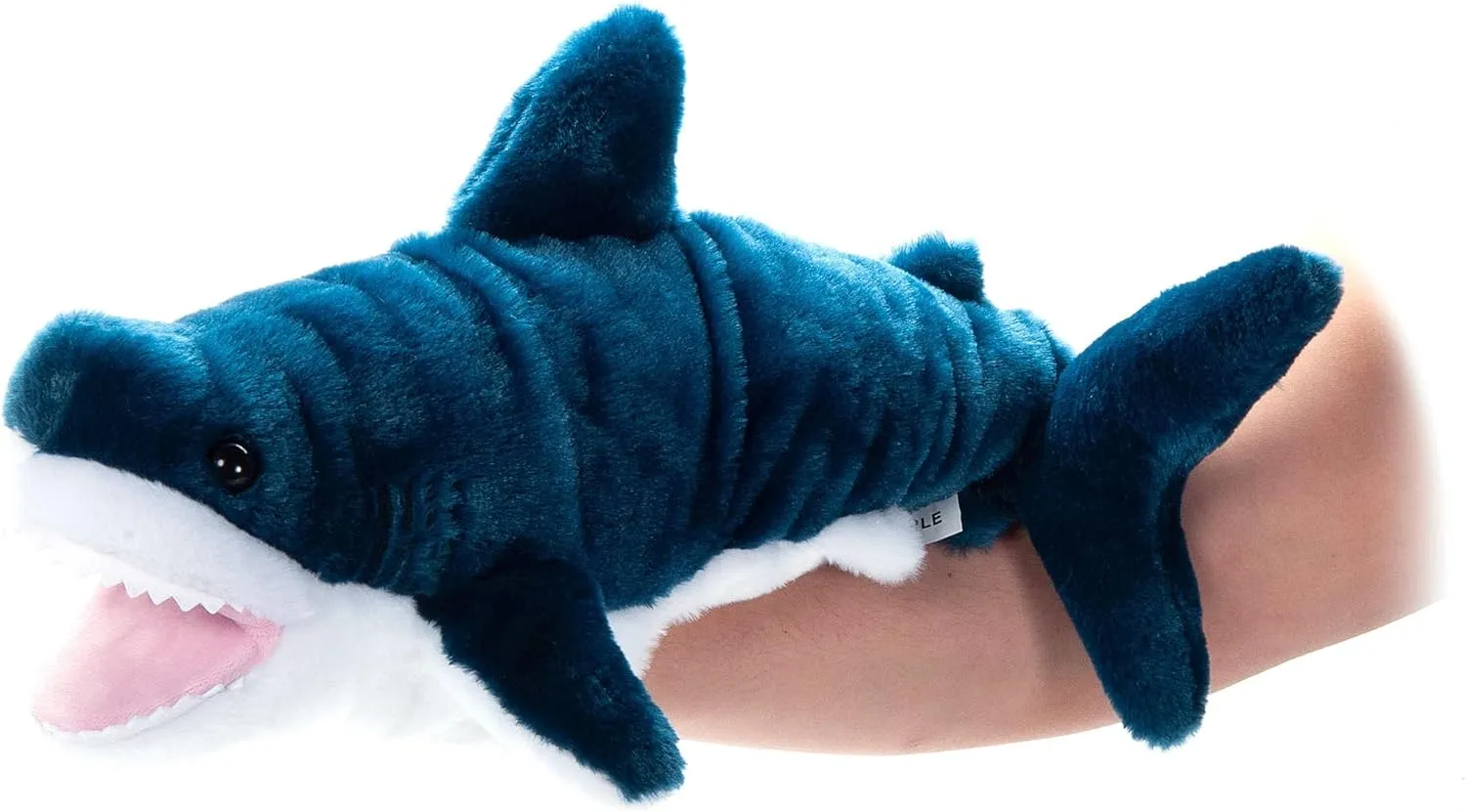 The Petting Zoo Mako Shark Hand Puppet Stuffed Animal Plushie, Gifts for Kids, Puppetz Animals, Shark Interactive Puppets Plush Toy 19 Inches
