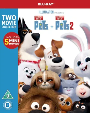 The Secret Life of Pets 2- Movie Blu-ray Collection, Two Movie Set with 5 Mini Movies, Region Free