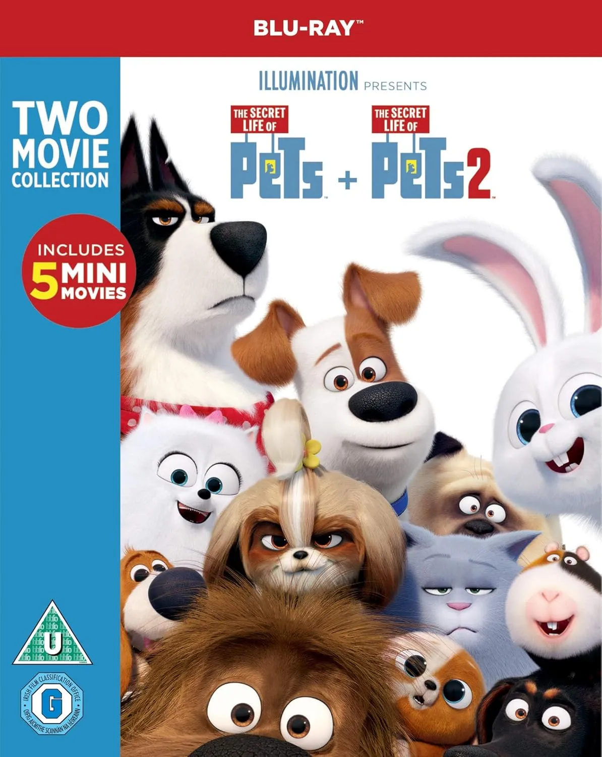 The Secret Life of Pets 2- Movie Blu-ray Collection, Two Movie Set with 5 Mini Movies, Region Free