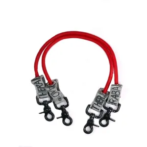 THERABAND Wellness Station Professional Latex Resistance Tubing With Connectors for Physical Therapy, Exercise Station for Rehab, Lower Pilates, Set of 2, 12 Inch, Red, Medium, Beginner Level 3