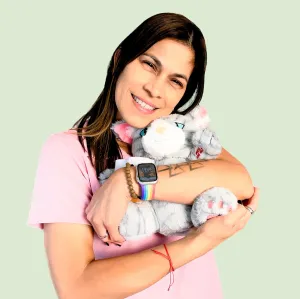 TheraCat Interactive Talking Cat Plushie with Over 90 Phrases | Soft, Cuddly 10-Inch Tall Comfort Companion for Stress Relief, Self-Care, Emotional Support and Fun!