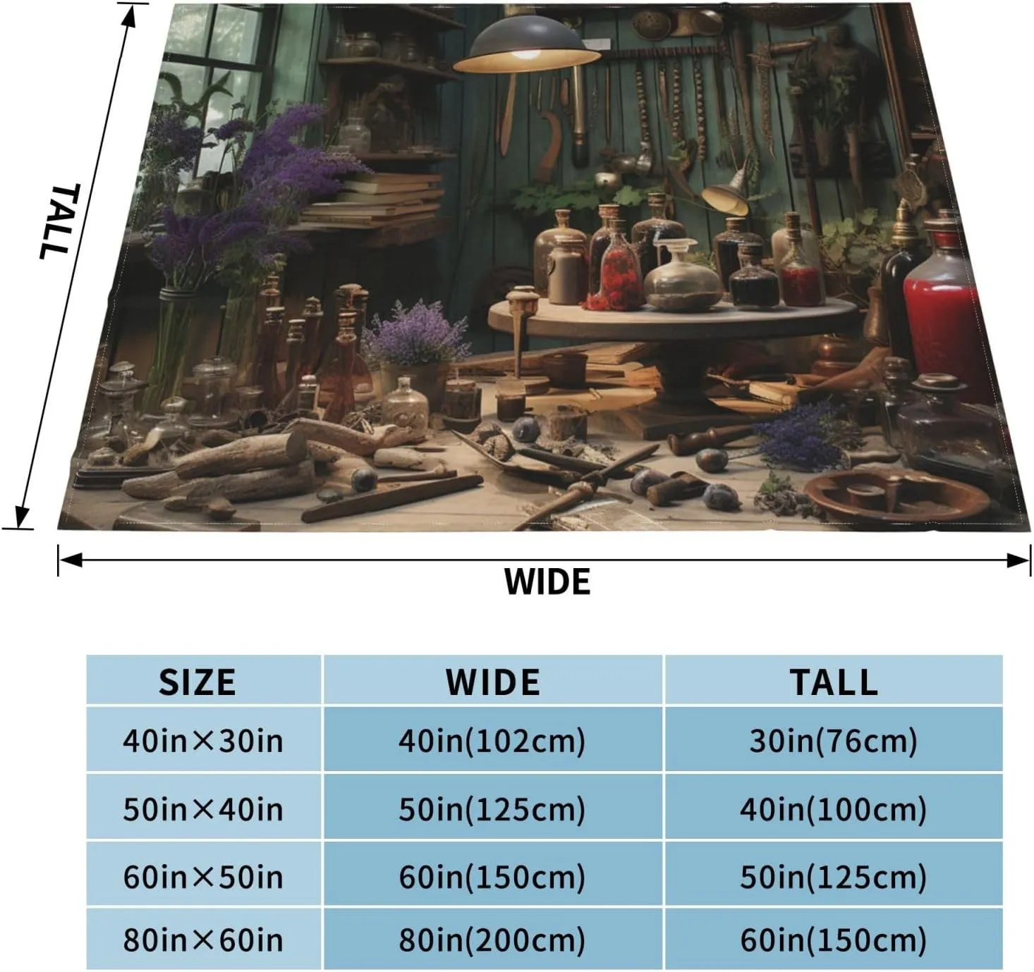 Throw Blanket 80"x60" Bed Blanket Workshop Flannel Blankets for Sofa Reversible Plush Blanket Soft Cozy Throw Blankets for Couch Camping All Seasons