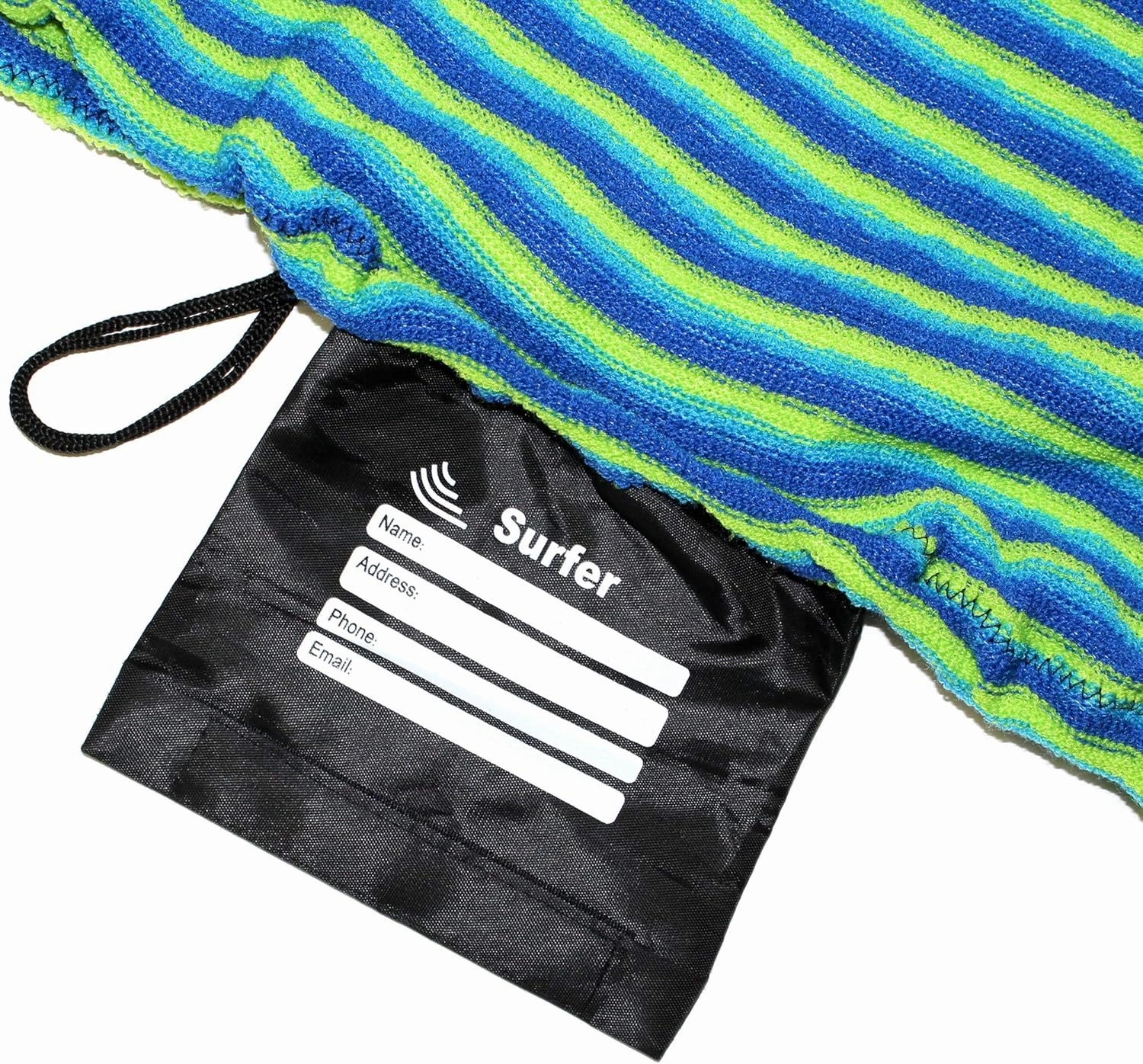 Tidal Wake TAG-IT Surf & Wake Board Sock Bag with Built-in Name Tag, Round Nose Style, 60", Tag Your Bag - Personalize with Your Name!