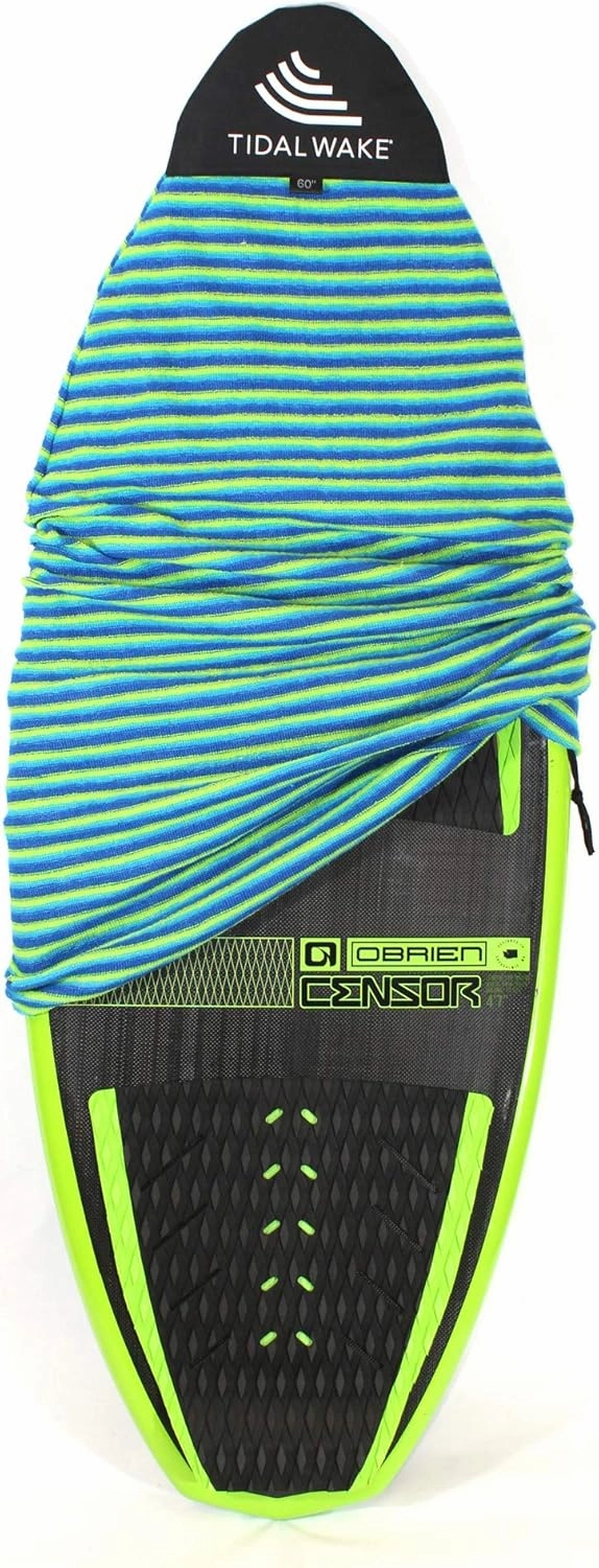 Tidal Wake TAG-IT Surf & Wake Board Sock Bag with Built-in Name Tag, Round Nose Style, 60", Tag Your Bag - Personalize with Your Name!
