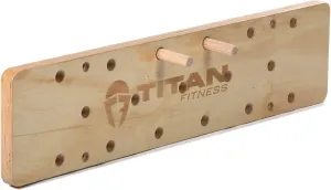 Titan Fitness 4 FT Climbing Pegboard, Wall-Mounted Climbing Board, Sturdy Birch Wood Pegboard Climbing Wall with Wooden Dowel Pegs, 17 Staggered Climbing Holes
