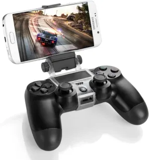TNP PS4 Controller Phone Clip Holder Clamp Mount Bracket Compatible with PlayStation 4 PS4 Dual Shock Wireless Controller [PlayStation 4]