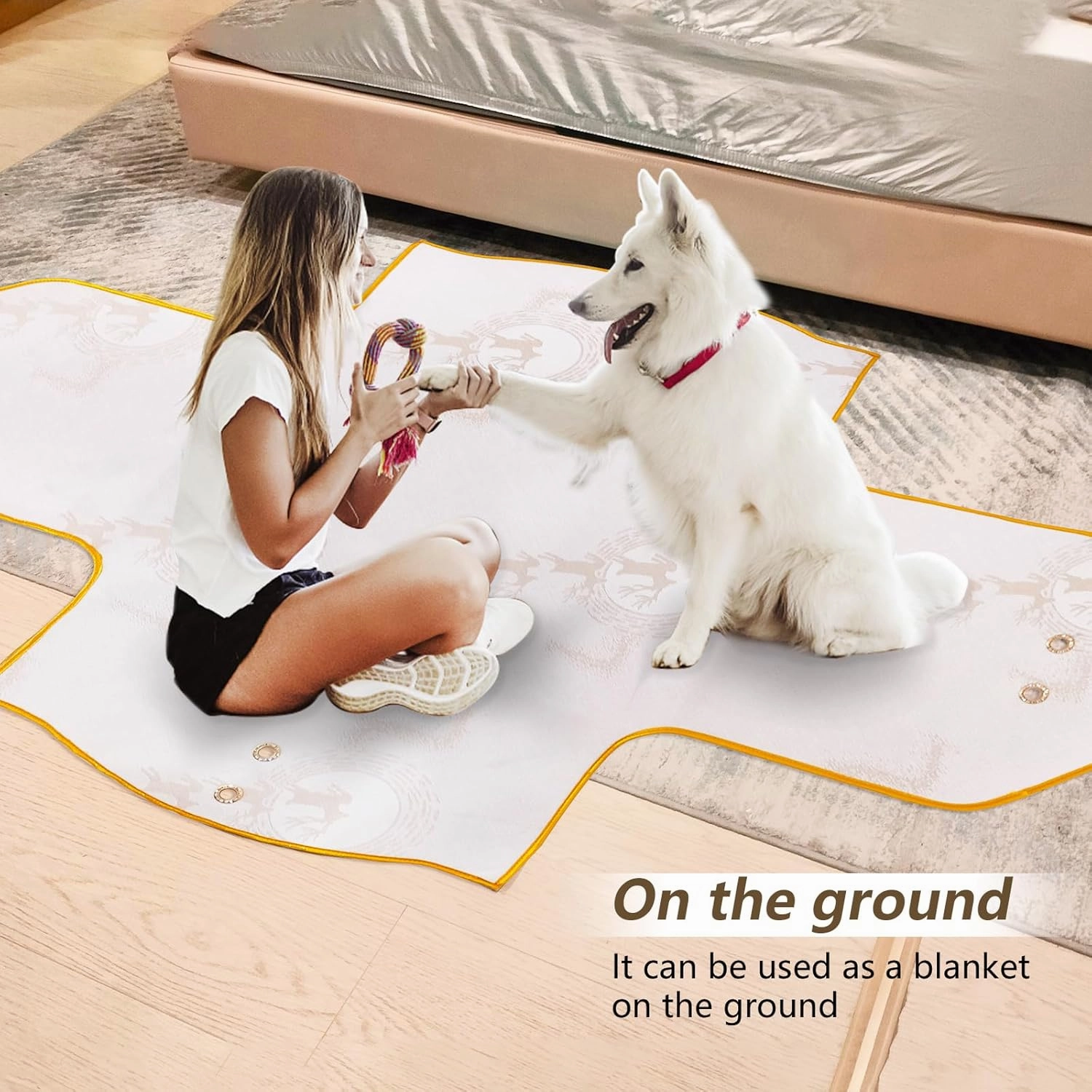 TopLove Pet Burial, Eco Friendly Pet Body Bag & Cremation Ceremony Kit-Say Goodbye in Your Own Way, Size for Every Breed (Small, White)