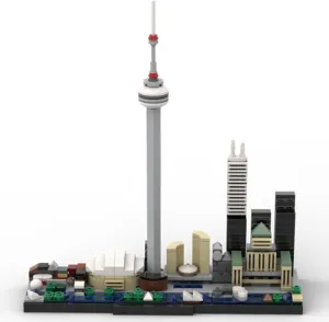 Toronto - City Architecture Skyline Model Building Toys Set 429 Pieces MOC Build for Age 18 