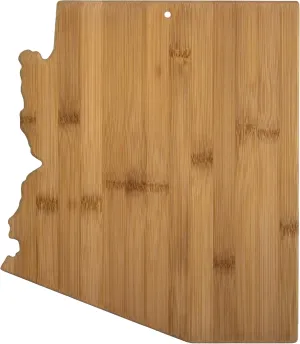 Totally Bamboo Arizona State Shaped Cutting Board, Natural Bamboo