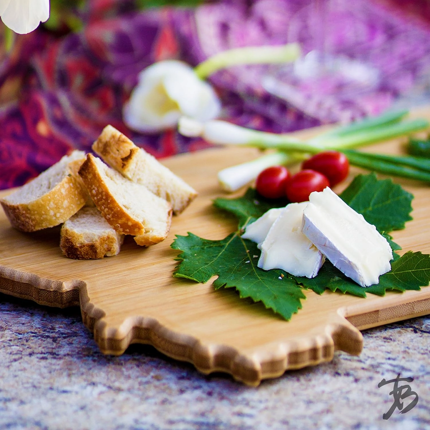 Totally Bamboo Montana State Shaped Bamboo Serving and Cutting Board