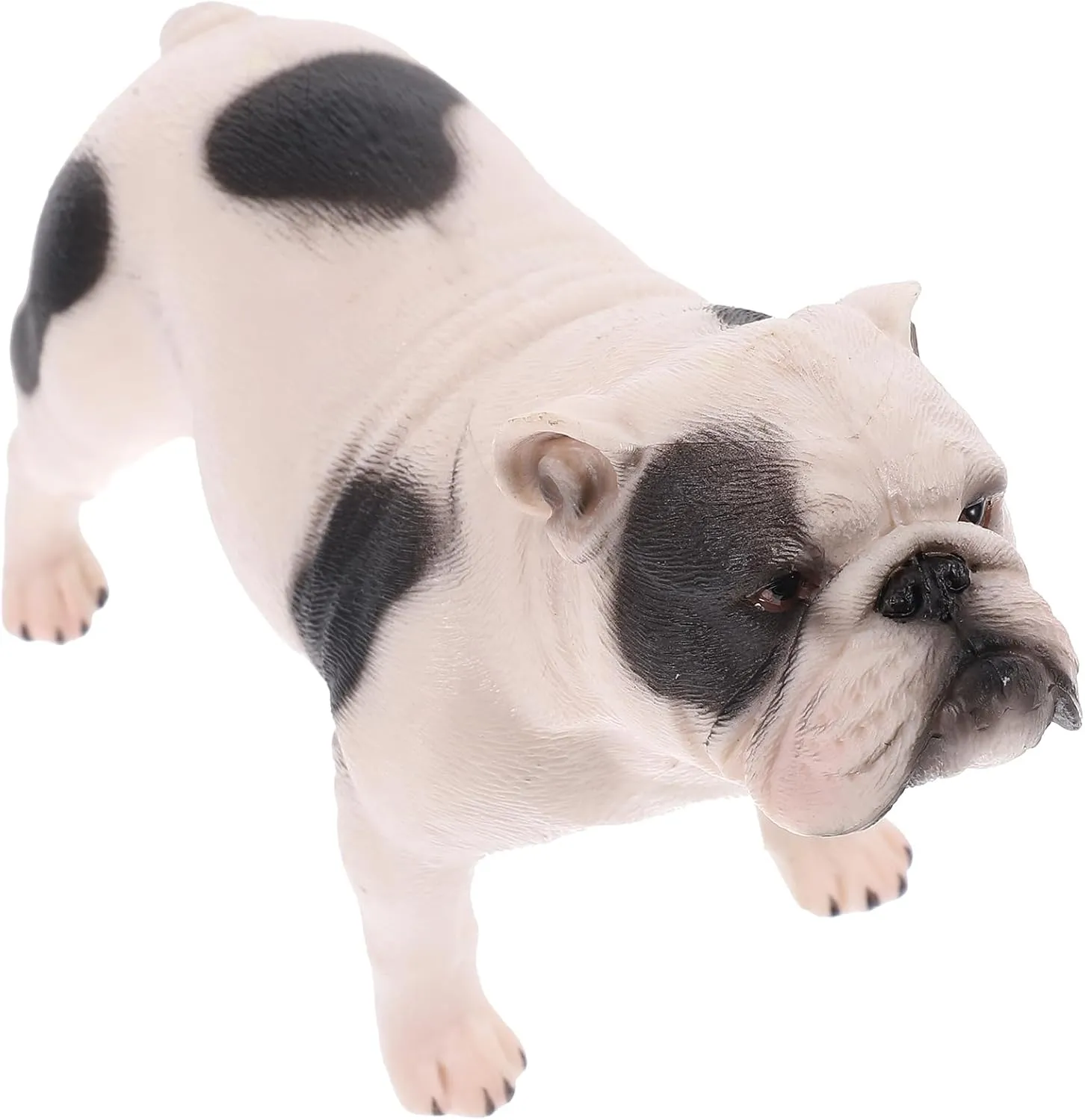 TOYANDONA Bulldog Figure Pet Dog Figure Animal Figurines Mini Landscape Ornament Desktop Fairy Garden Decoration Dollhouse Bonsai