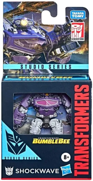 Transformers Toys Studio Series Core Class Bumblebee Shockwave Action Figure - Ages 8 and Up, 3.5-inch