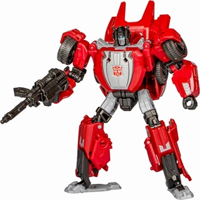 Transformers Toys Studio Series Deluxe War for Cybertron 07 Gamer Edition Sideswipe, 4.5-inch Converting Action Figure, 8 