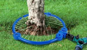 Tree Watering Ring Tree Sprinkler Tree Watering System Tree Soaker Hose Ring Slow Release Deep Root Waterer Tool for Trees