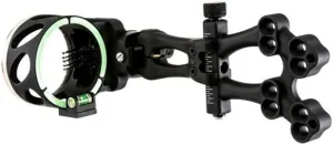TRUGLO VEROS 5-Pin Durable Ultra-Bright Lightweight Micro-Adjustable Archery Hunting Bow Sight with Decreasing Diameter Pins Design & Large Circular Field of View - for Right & Left-Handed Shooters