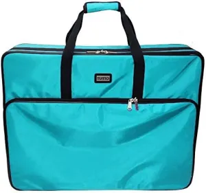 Tutto 28” Embroidery Project Bag In Turquoise