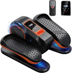 Under Desk Elliptical Machine for Home Workout, 12 Levels Speeds Ellipse Leg Exerciser While Sitting Quiet & Portable Seated Pedal Exerciser with Remote Control & Non-Slip Pad
