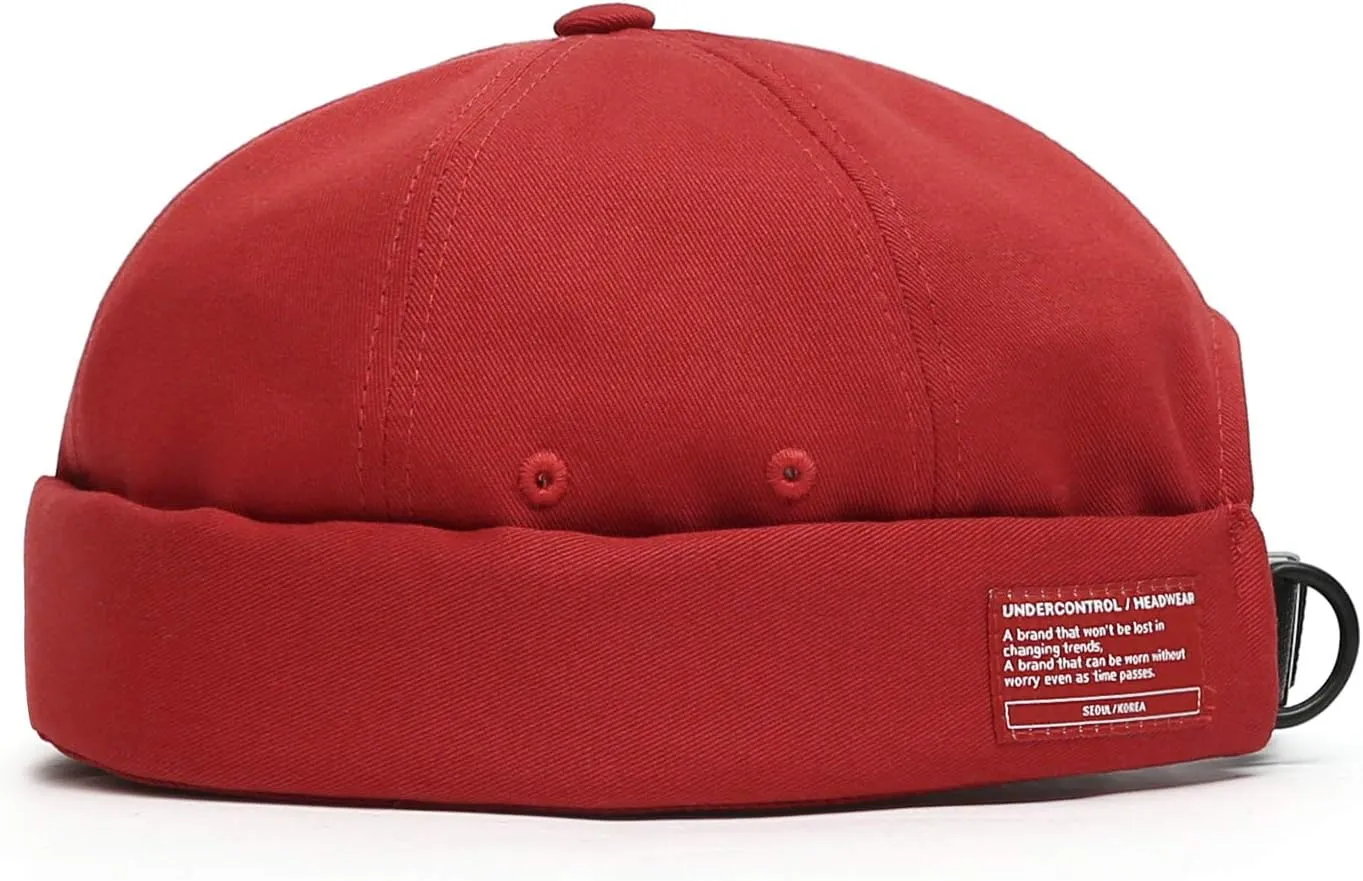 UNDERCONTROL Brimless Sailor Fisherman Leon Hat No Visor Miki Skull Docker Beanie Trawler Tactical Ring Cap for Men & Women