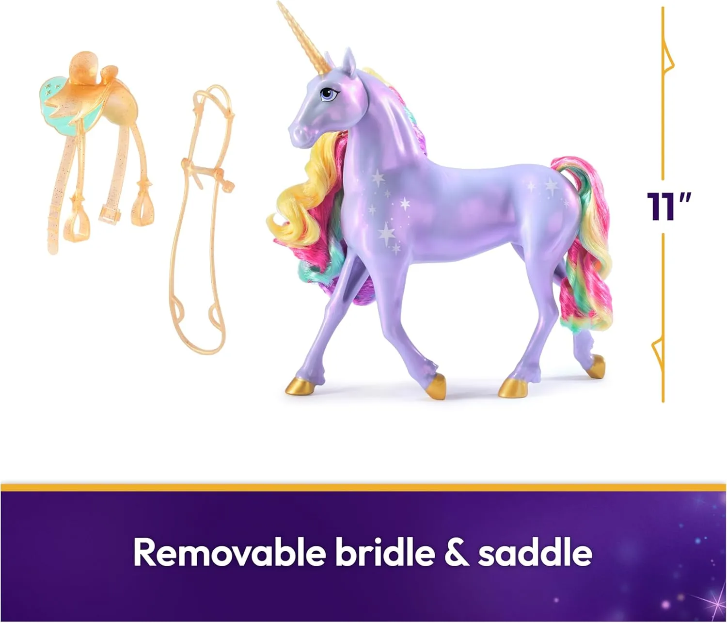 Unicorn Academy, Interactive Rainbow Light-up Wildstar with Lights, Sounds & Music, Dolls & Unicorn Toys for Girls Ages 4 and up