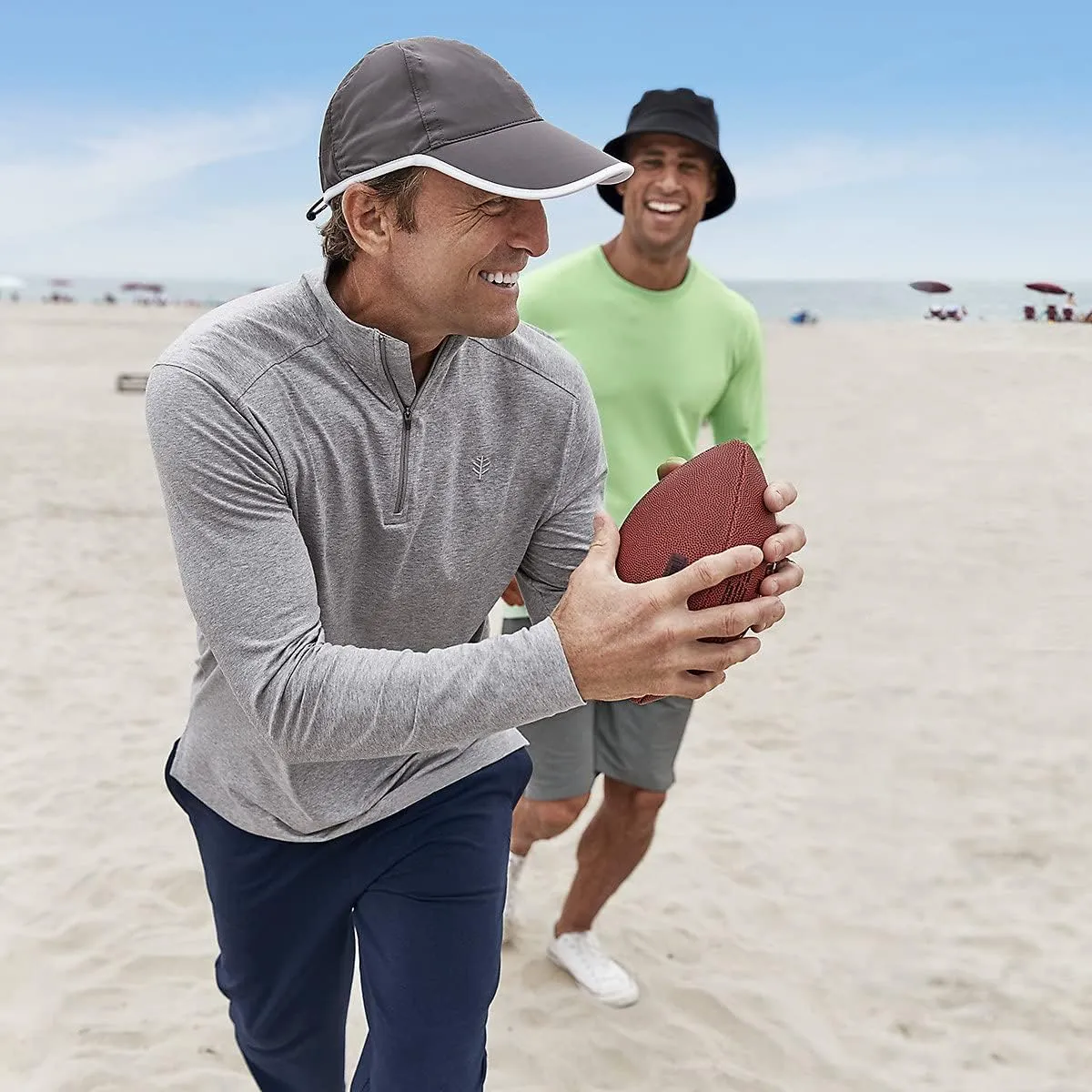 Unisex Sports Cap - UPF 50 Sun Protective - Reflective Logo - Lenny