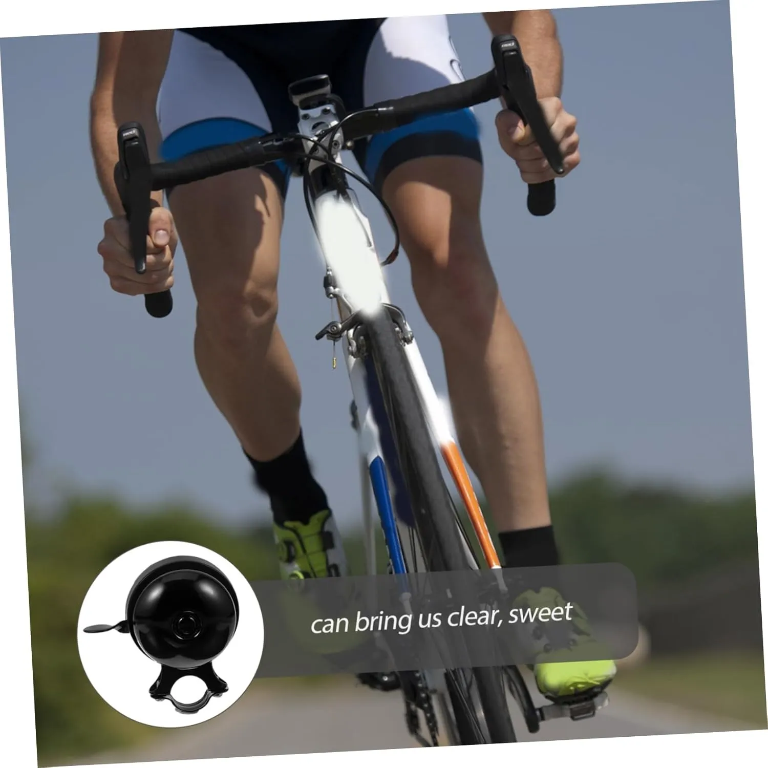 UPKOCH Portable Loss Bicycle Bell Loud Dual Sided Vintage Cycling Bell for Road and Mountain Bikes Easy to