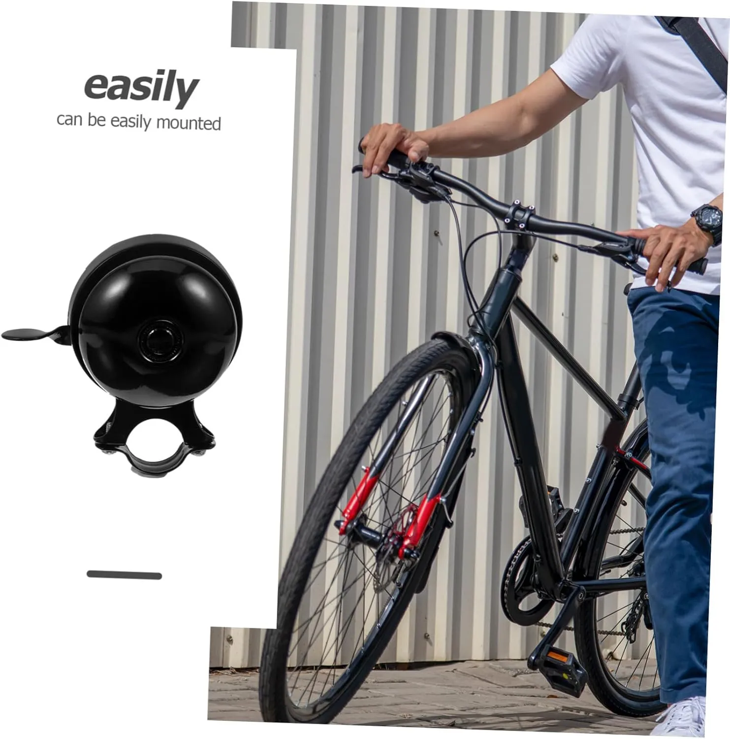 UPKOCH Portable Loss Bicycle Bell Loud Dual Sided Vintage Cycling Bell for Road and Mountain Bikes Easy to