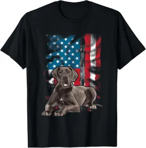 USA American Flag Great Dane - Dog Lover Puppy Trainer T-Shirt