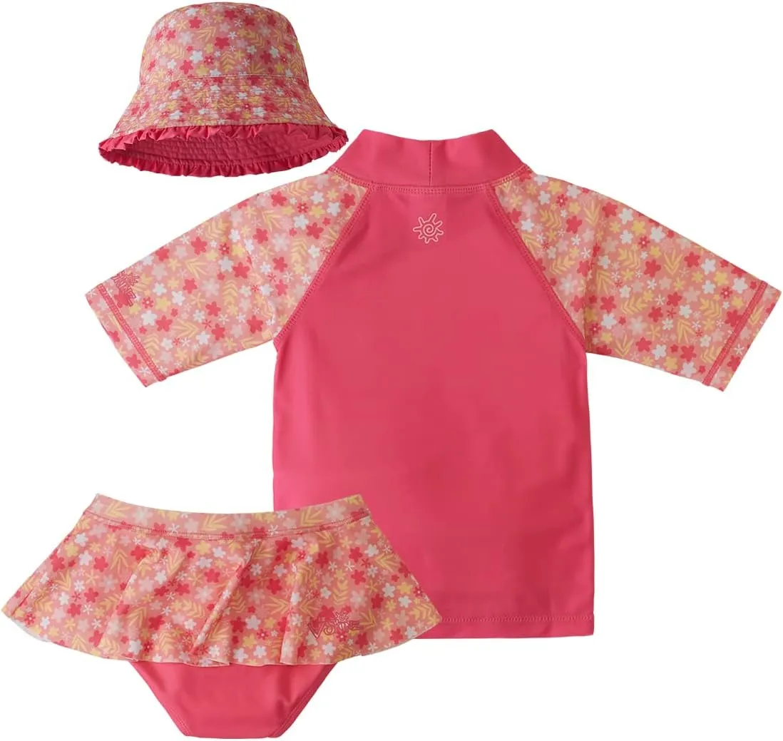 UV SKINZ UPF 50  Girls' 3-Piece Swim Set