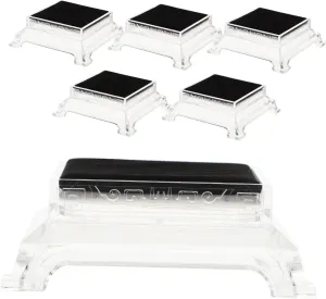 VALICLUD 6pcs Transparent Square Acrylic Bracelet Display Stand Watch Holder for Organizing Jewelry Collection for Homes Offices and Retail Spaces