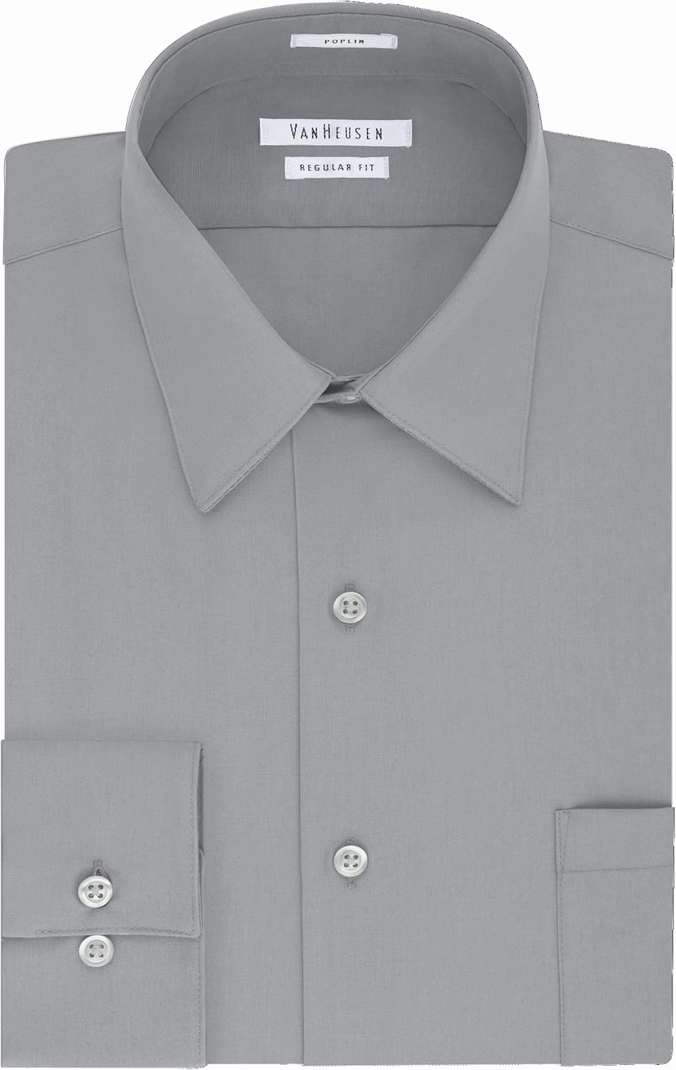Van Heusen Men's Tall FIT Dress Shirts Poplin